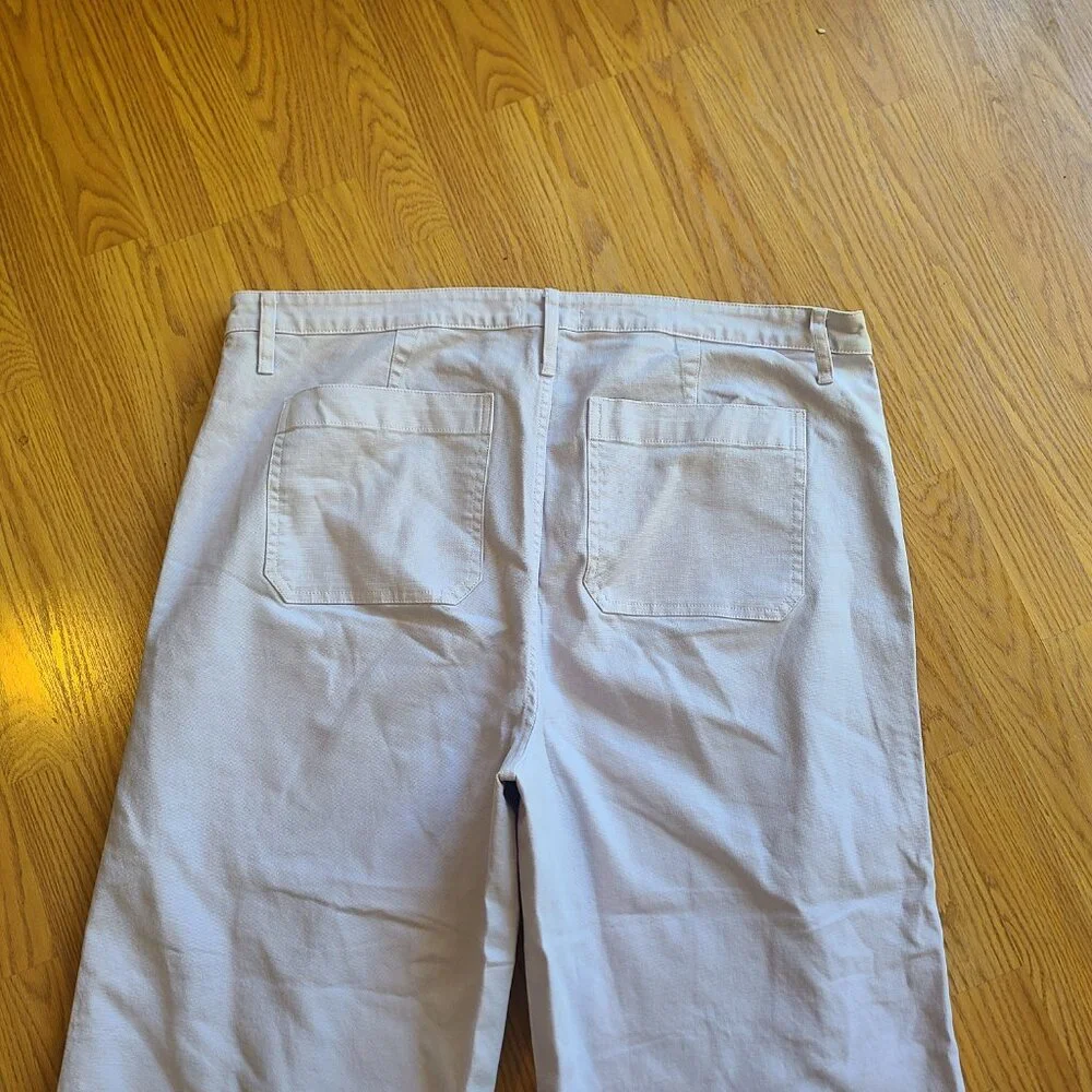 NEW NWT! MADEWELL EMMETT WIDE-LEG CROP PANTS PALE LAVENDER HIGH RISE sz 36 - Picture 5 of 6